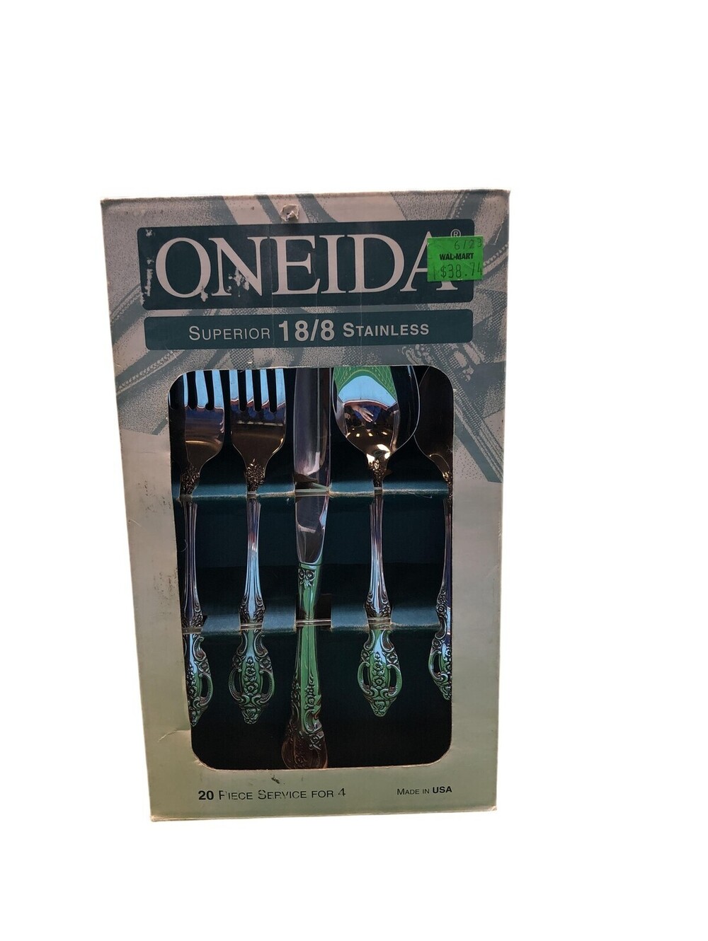 Vintage Oneida Superior 18/8 Stainless Flatware Set 20 Piece Service For 4 USA